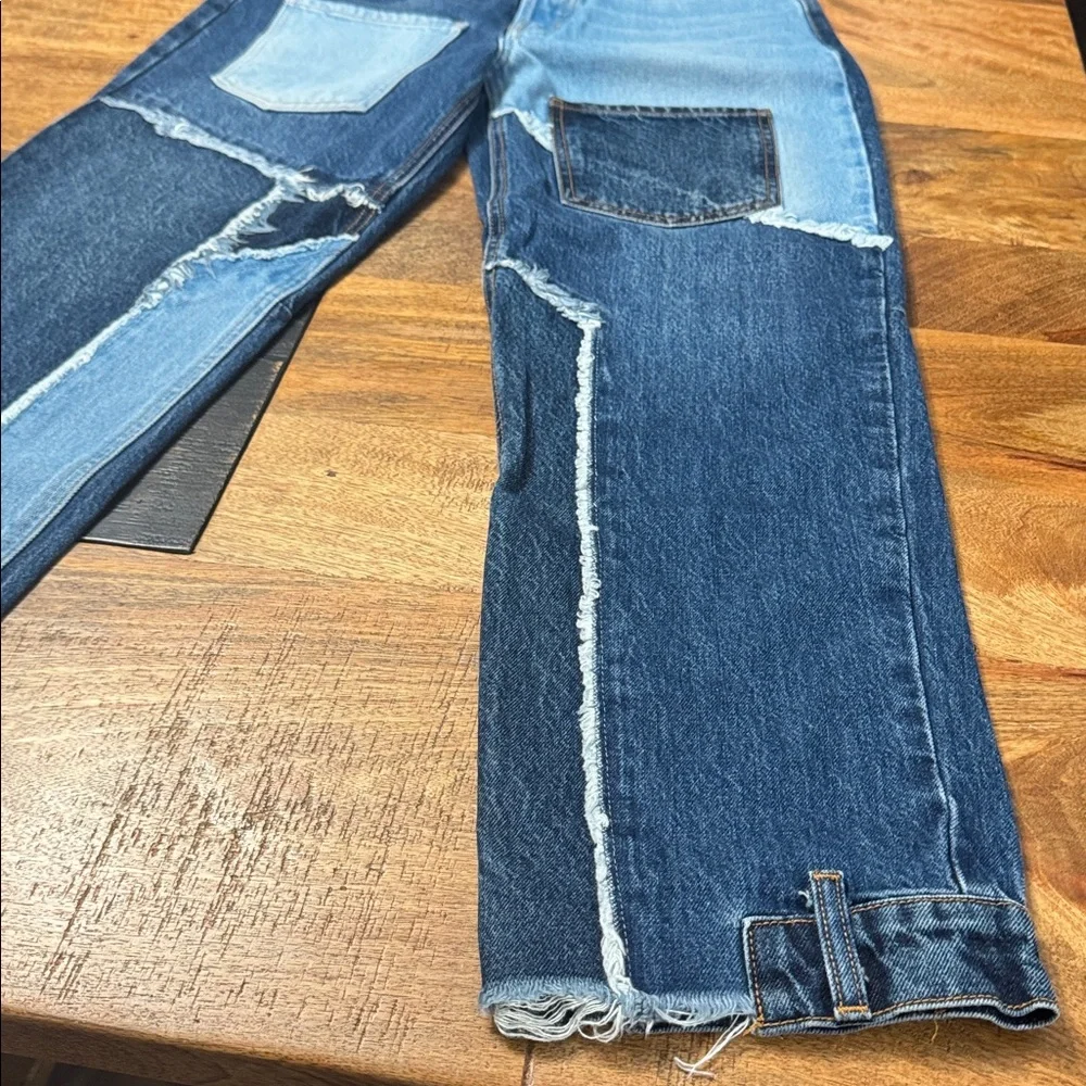 Revice Matchmaker high rise patchwork straight leg jeans Love at First Sight - Picture 7 of 12